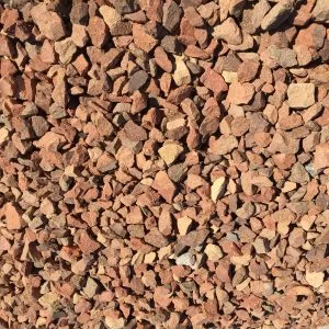3/4" RED BRICK - DECORATIVE STONE -