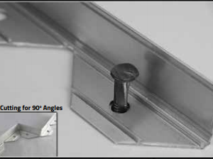SUREFOOT ALUMINUM BRICK EDGE - 8FT - TOOLS | FABRIC | EDGING - EDGING