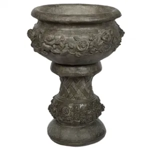 2266 PLANTER - ROSE POT& BASE