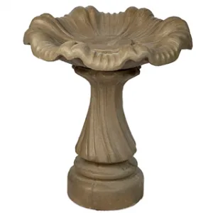 1102 BIRD BATH - SWIRL BASE, TULIP TOP